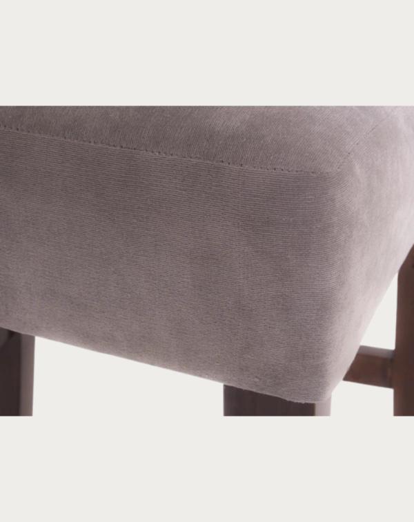 asiento cómodo tapizado en terciopelo te banco para barra